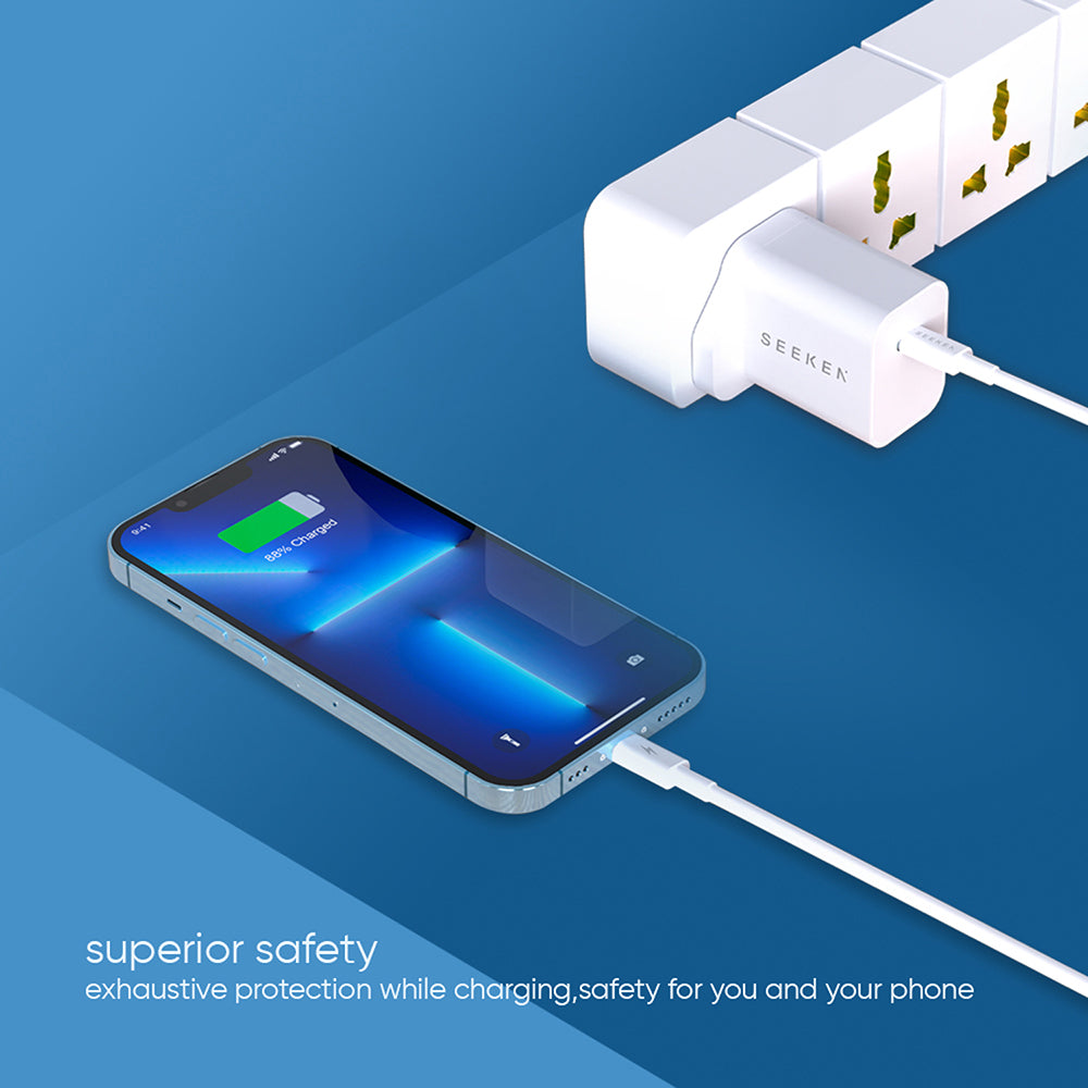 Magneto 18W USB-C Portable Fast Charger with USB-A to Lightning Cable