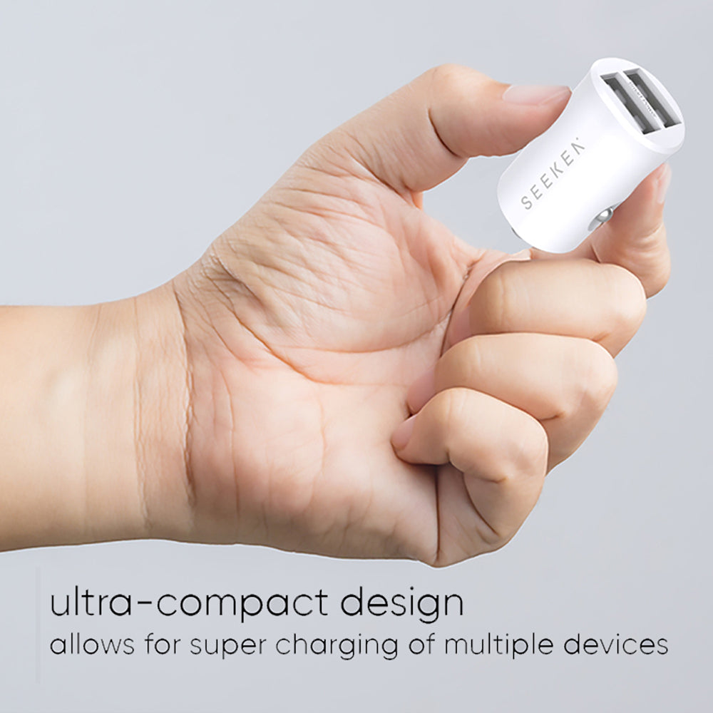 Mini Dual USB-A Car Charger
