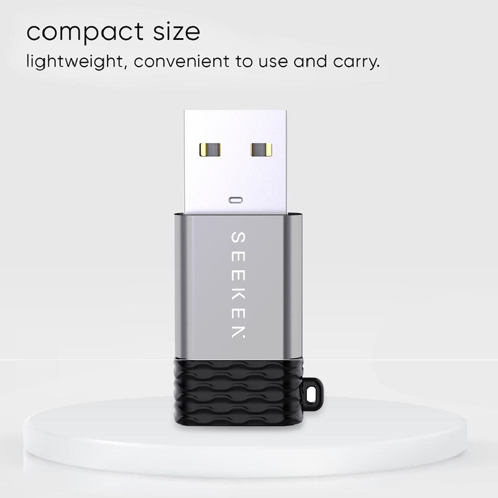 USB-A Male to USB-C Female OTG Adapter