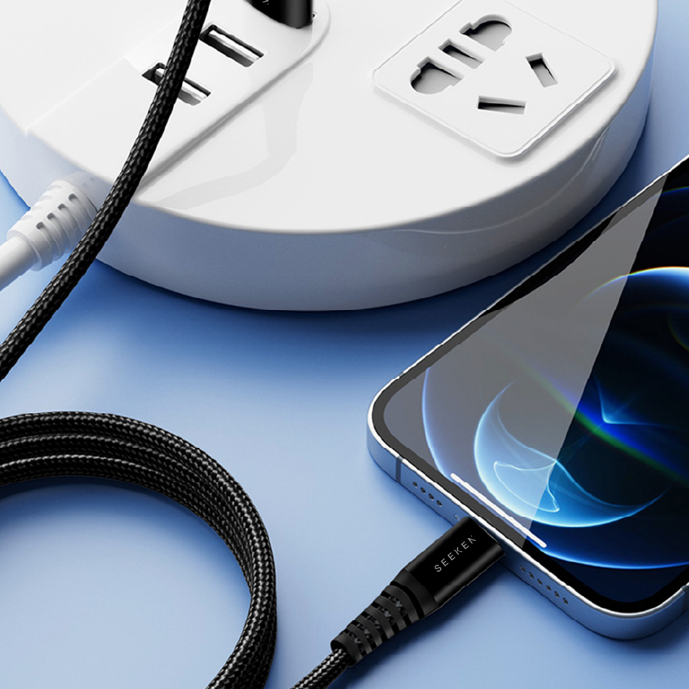 Powerflex USB-A to USB-C 30W 1M Braided Charging Cable