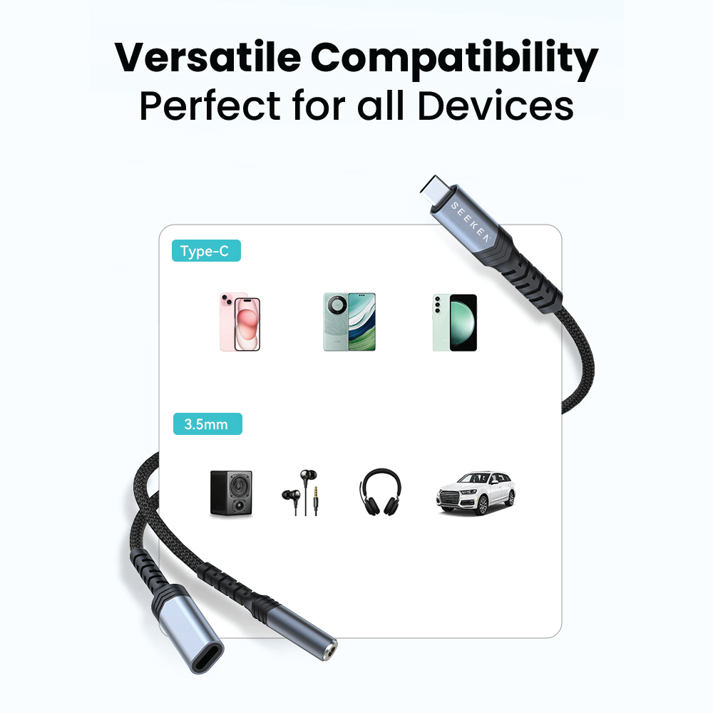 USB-C Converter (USB-C to C + 3.5mm audio jack)