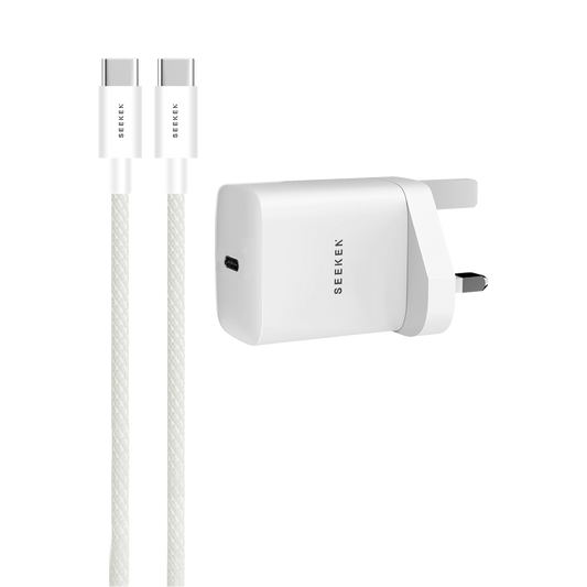 35W USB-C Adapter with Braided 60W USB-C to USB-C Cable - 335 Adapter Bundle