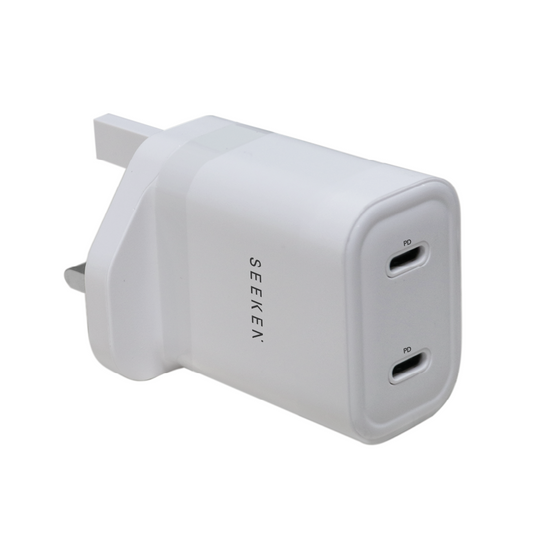 20W Dual USB-C PD Charger