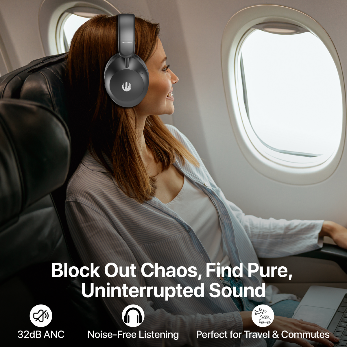 Soundbreeze PureSound - ANC On-ear Headphones