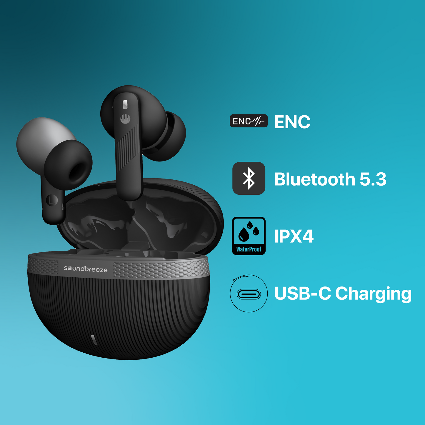 Soundbreeze Maximus - ENC Earbuds