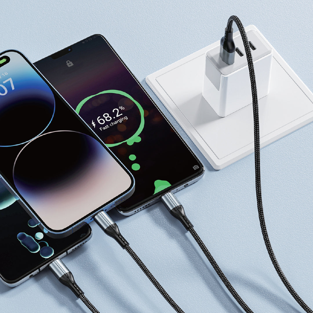 3 in 1 Braided USB Cable