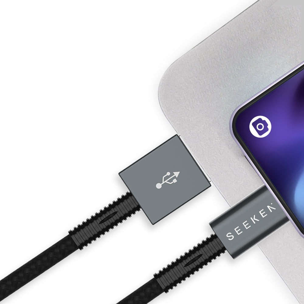USB-A to Lightning 1-Meter Braided Charging Cable