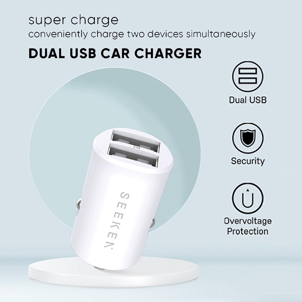 Mini Dual USB-A Car Charger