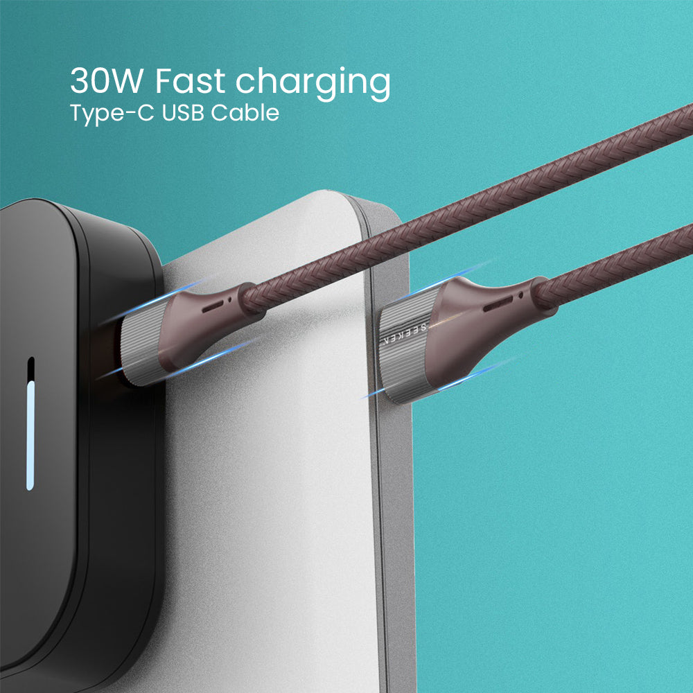 30W USB Braided Charging Cable