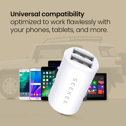 Mini Dual USB-A Car Charger