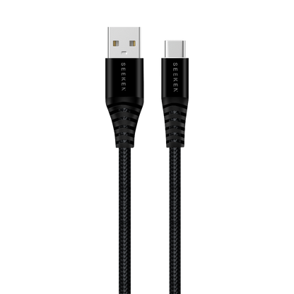 Powerflex   USB-A to USB-C 30W 1M Braided Charging Cable