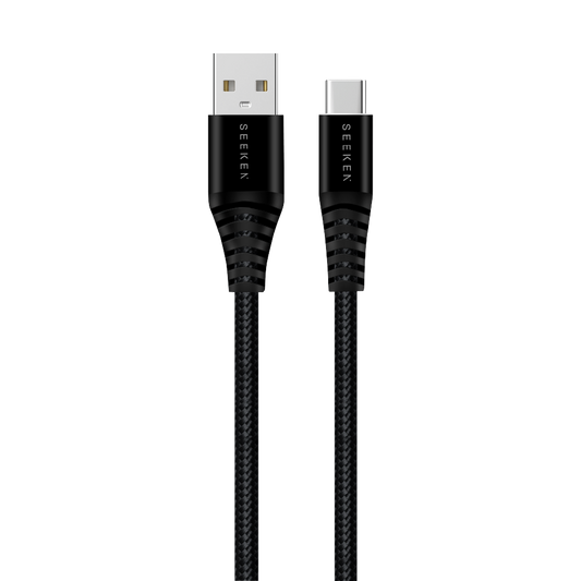 Powerflex   USB-A to USB-C 30W 1M Braided Charging Cable