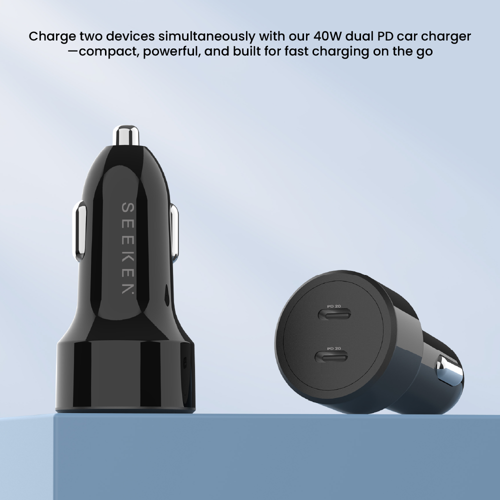 Dual PD 40W Rapid Car Charger