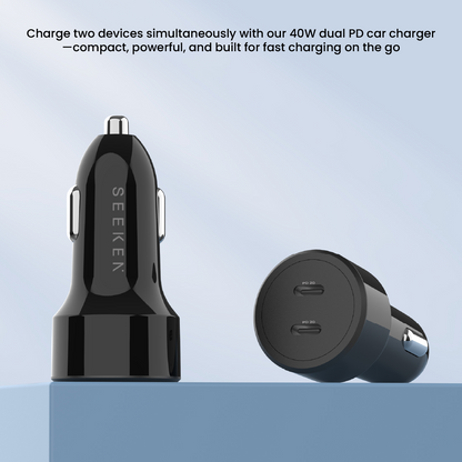 Dual PD 40W Rapid Car Charger
