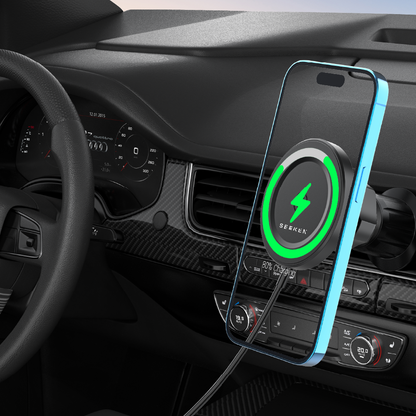 MagPower 15W Wireless Car Holder with 360° Rotation