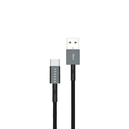 USB-A to USB-C 1-Meter Braided Charging Cable