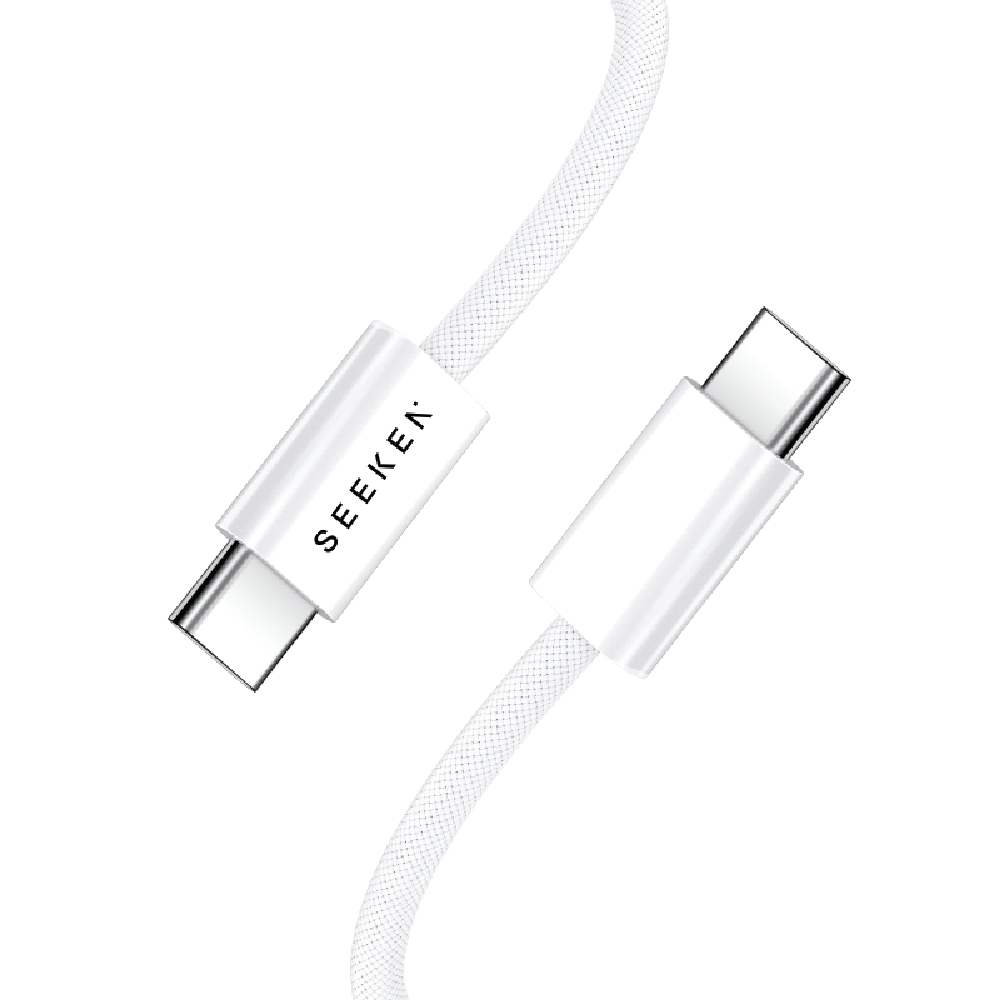 Light Grey  Braided Cable (1 meter)