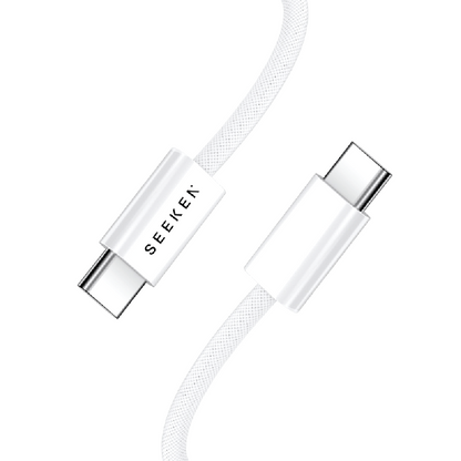 Light Grey  Braided Cable (1 meter)