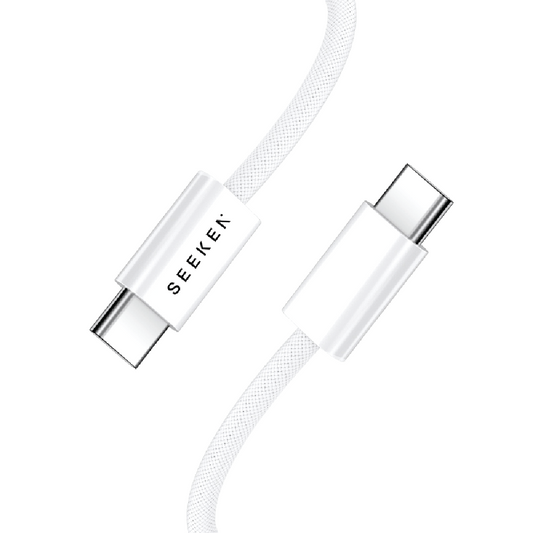 Light Grey  Braided Cable (1 meter)