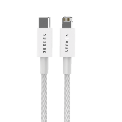30W USB-C to Lightning Braided Fast Charging Cable (1 meter)