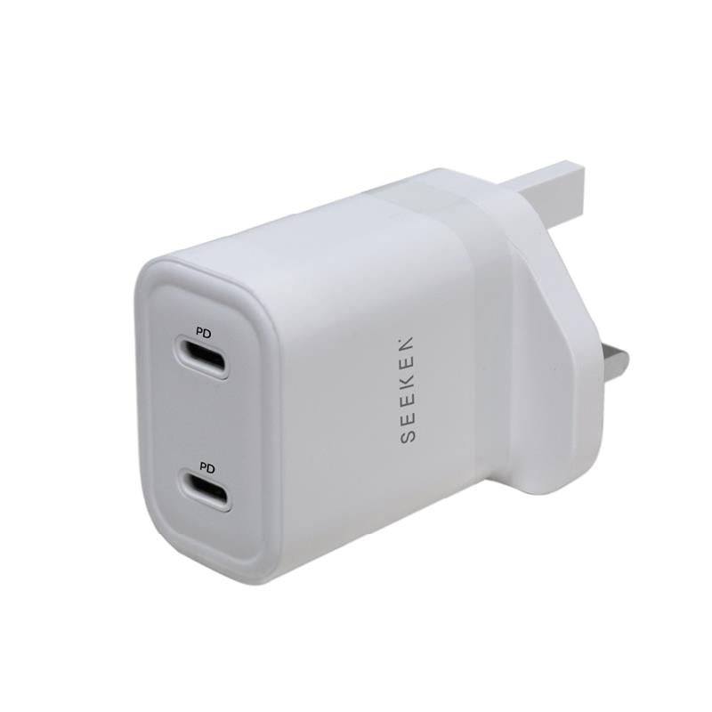 20W Dual USB-C PD Charger