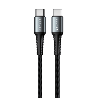60W USB-C to USB-C Braided Charging Cable