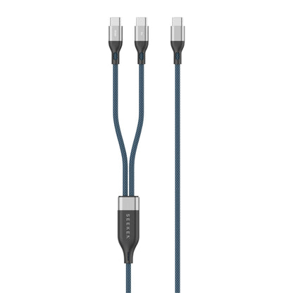 2-in-1 DualCharge Pro PD 100W Braided 1-meter Cable