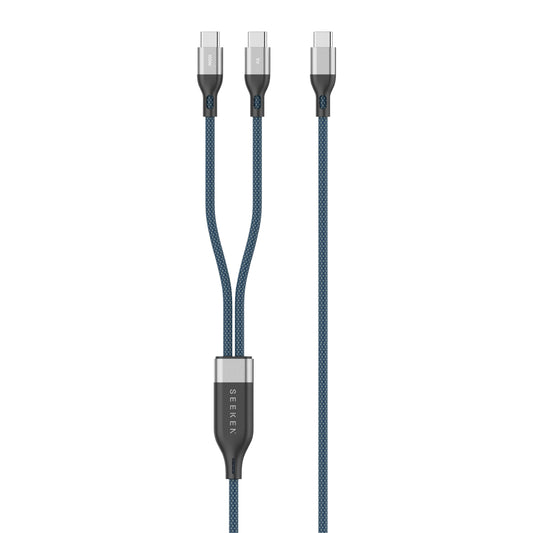 2-in-1 DualCharge Pro PD 100W Braided 1-meter Cable