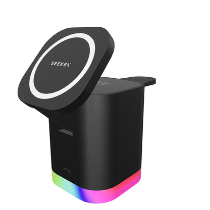 3-IN-1 Magpower Charging Station with RGB Light